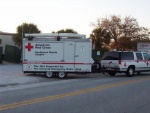 Communications trailer arriving the evening before the marathon. Thanks to the American Red Cross for their support.