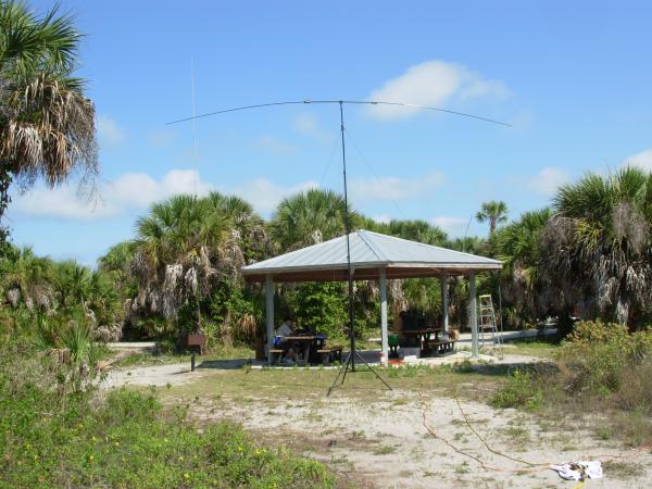Nice location to operate, note the Buddi-Pole antenna.