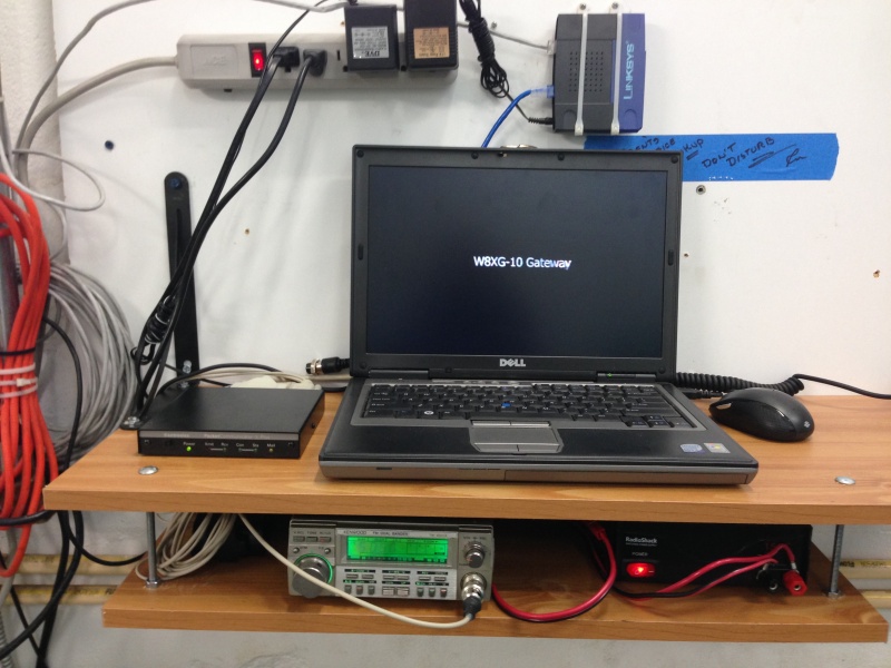 W8XG-10 packet station at Golden Gate Point