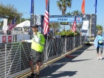 Justin, KJ4FCZ, near the finish line.